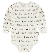 Joha Bodysuit - L/S - Ivory w. Animals