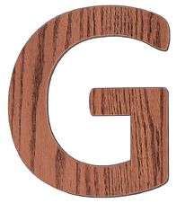 Sebra Wooden Letter - G