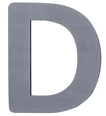 Sebra Wooden Letter - D - Grey