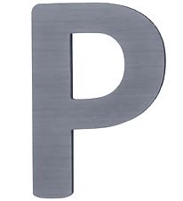 Sebra Wooden Letter - P - Grey