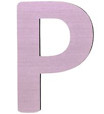 Sebra Wooden Letter - P - Pastel Girl