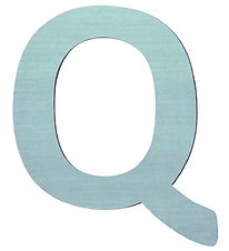 Sebra Wooden Letter - Q - Pastel Boy