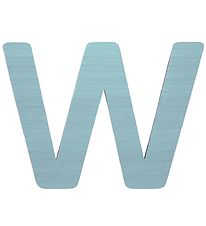 Sebra Wooden Letter - W - Pastel Boy