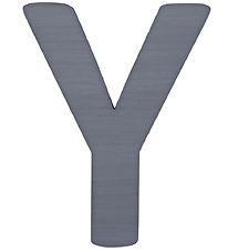 Sebra Wooden Letter - Y - Grey