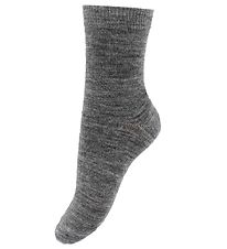 Fuzzies Socks - Wool - Grey Melange