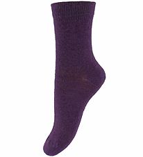 Fuzzies Socks - Wool - Purple