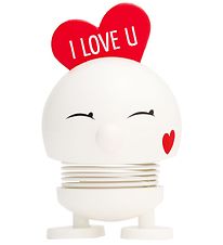Hoptimist Baby Love Bimble - 8 cm - Hvítt M. Hjarta