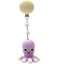 NatureZoo Pram Clip Toy - Ms. Squid - Lavender