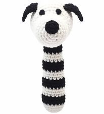 NatureZoo Rattle - Sir Dog - Black/White