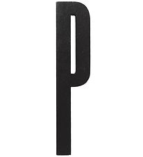 Design Letters Wooden Letter - P - Black