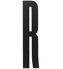 Design Letters Wooden Letter - R - Black