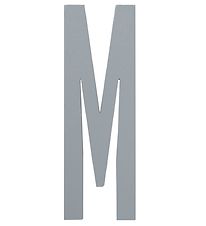 Design Letters Wooden Letter - M - Grey