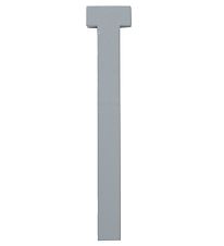 Design Letters Wooden Letter - T - Grey