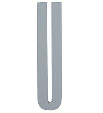 Design Letters Wooden Letter - U - Grey