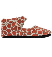 Fuzzies Ballerina Slippers - Gry - Giraffe Print