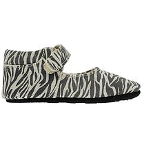 Fuzzies Ballerina Slippers - Tess - Zebra Print