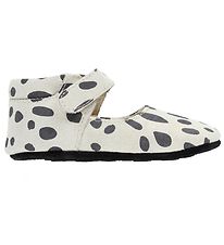 Fuzzies Ballerina Slippers - Snow - Snow Leopard