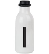 Design Letters Water Bottle - White w. I