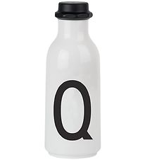 Design Letters Water Bottle - White w. Q