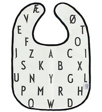 Design Letters Bib - White