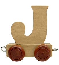 Bino Toys Namntåg - Trä - 5 cm - J