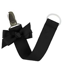 By Stær Pacifier Clip - Black w. Bow