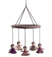 Smallstuff Baby Mobile - Dolls - Pink/Dusty Purple
