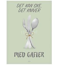 Hipd Poster - A3 - Ske Det Kniver, Med Gafler!