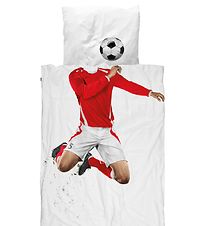Snurk Duvet Cover - Adult - Red Footballer