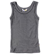 Joha Undershirt - Wool/Silk - Dark Grey w. Lace