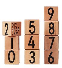 Design Letters Stacking Blocks - Wood - Numbers