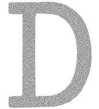 Thats Mine Letter - D - Silver Glitter