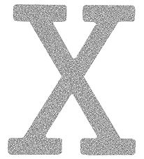 Thats Mine Letter - X - Silver Glitter
