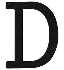 Thats Mine Letter - D - Black Glitter