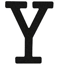 Thats Mine Letter - Y - Black Glitter