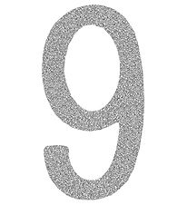 Thats Mine Numbers - 9 - Silver Glitter