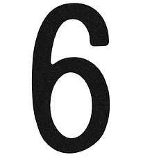 Thats Mine Numbers - 6 - Black Glitter