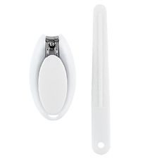 Oopsy Nail Clippers/Nail File - White