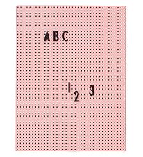 Design Letters Blackboard - A4 - Pink