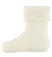 Fuzzies Baby Socks - Non-Slip - White