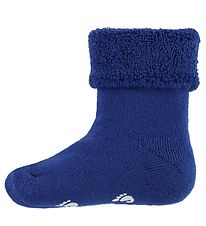 Fuzzies Baby Socks - Non-Slip - Blue