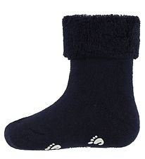 Fuzzies Babysocken - Anti-Rutsch Unterseite - Navy
