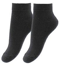 Fuzzies Ankle Socks - 2-Pack - Black