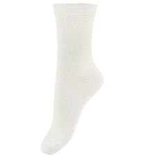 Fuzzies Socken m. Antirutsch - Weiß