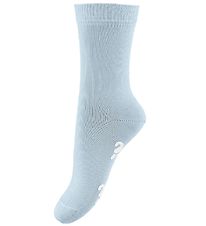 Fuzzies Socken m. Antirutsch - Hellblau