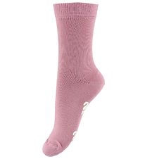 Fuzzies Socks w. Non-Slip - Rose