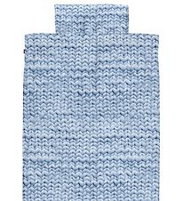 Snurk Duvet Cover - Junior - Blue Knitted Print