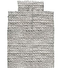Snurk Duvet Cover - Junior - Grey Knitted Print