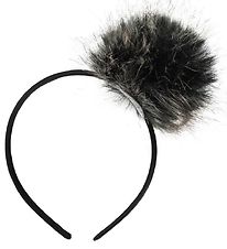Lehof Hairband w. Pom Pom - Black