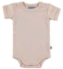 Fuzzies Bodysuit S/S - Rose Powder